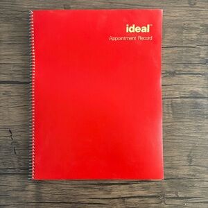 Vintage 1978 Ideal‎ Appointment Record Red Spiral NEW Made in USA Retro Business